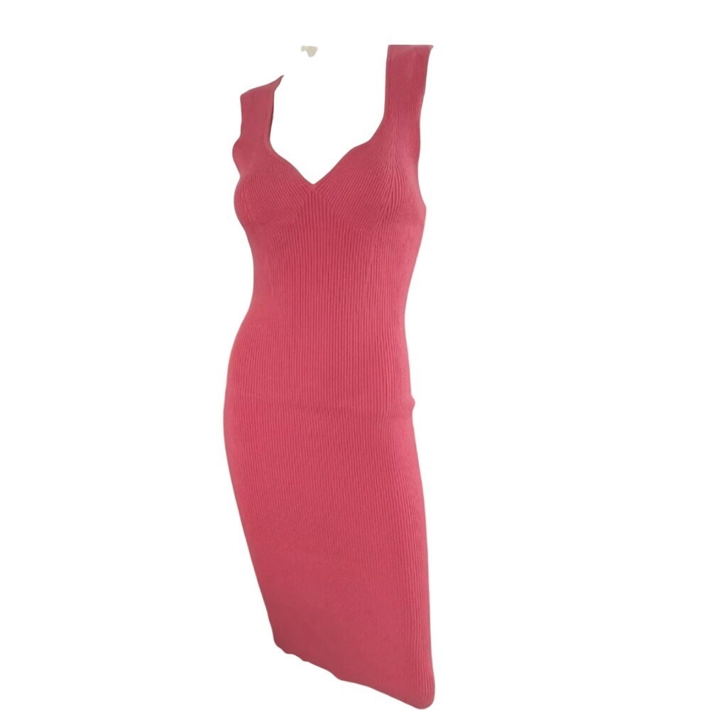 Willow & Wind Ribbed Knit Midi Dress, Women Small Pink‎